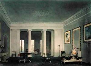 Greek Revival Double Parlor by Alexander Jackson Davis