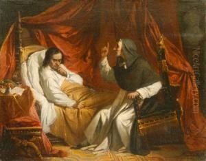 Il Savonarola Al Letto Di Morte Di Lorenzo Il Magnifico by Antonio Puccinelli