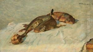 Natura Morta Con Pesci by Mario Puccini