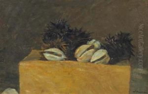 Natura Morta Con Ricci E Conchiglie by Mario Puccini