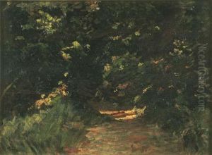 Ultimo Raggio Di Sole Nel Bosco (1913 Circa) by Mario Puccini