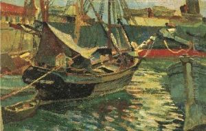 Porto Di Livorno by Mario Puccini