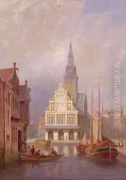 Cheese Market at Alkmaar - view 1