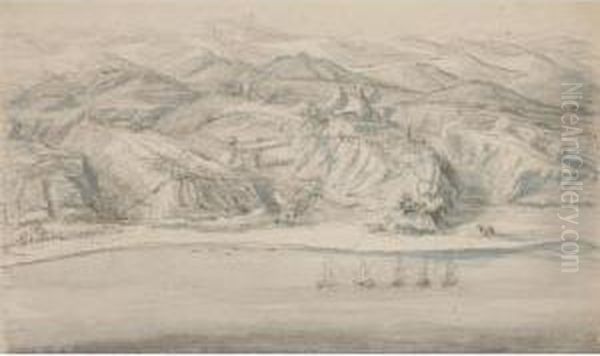 Ships Entering A Harbor - view 1
