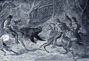Roping a Grizzly by Felix Octavius Carr Darley