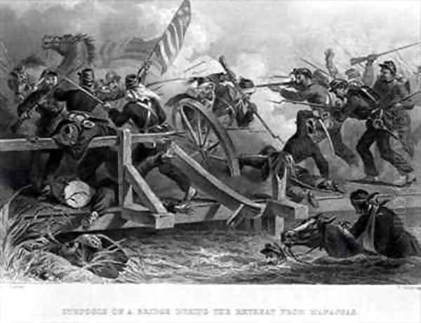 Struggle on a Bridge During the Retreat from Manassas - view 1