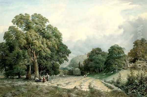 Haymaking in Lewes, Sussex - view 1