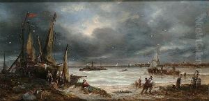 Fisherfolk On The Shore