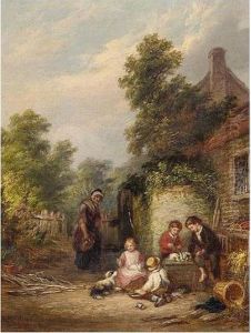 Feeding The Rabbits by John Anthony Puller