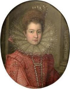 Portrait Of A Noblewoman by Scipione Pulzone