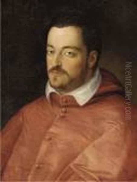 Portrait Of Ferdinando De' Medici, Bust-length, Dressed As Acardinal - view 1
