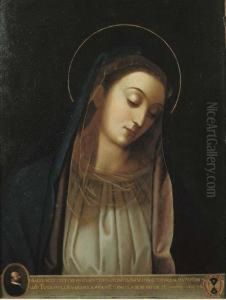 Madonna In Preghiera Con Ritratto Di Donatore E Stemmanobiliare