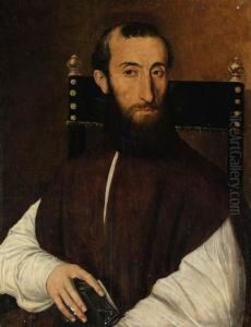 Portrait Of A Cleric by Scipione Pulzone