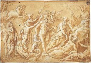 Frise, Scene Mythologique by Biagio Pupini