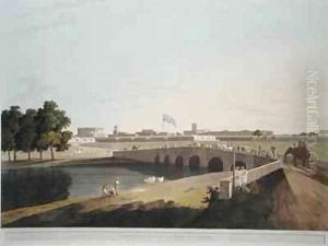 Western Entrance of Fort St George Madras by Thomas Daniell