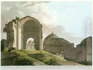 Ruins of the Palace at Madurai by Thomas Daniell
