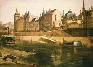 The Palais de Justice the Conciergerie and the Tour de lHorloge