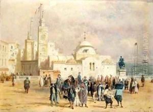 Place du Gouvernement Algeria by Adrien Dauzats