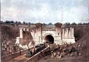 The Primrose Hill Railway Tunnel by Edwin Thomas Dolby