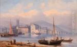 Stadt Am See by Josef Carl Berthold Puttner