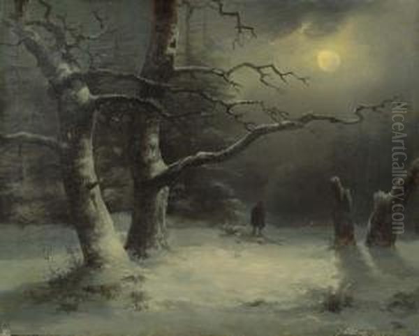 Winter Landscape In The Moonlight. 1842. - view 1