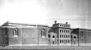 Newgate Gaol Elevation by George Dance