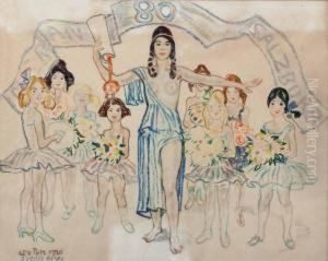 "meran -salzburg - 80 Jahre Jubilaum" by Leo Putz