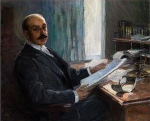 Portrait Des Dr. Homann, Landgerichtsratin Meran by Leo Putz
