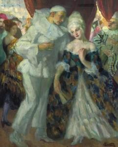 The Fancy Dress Party by Leo Putz
