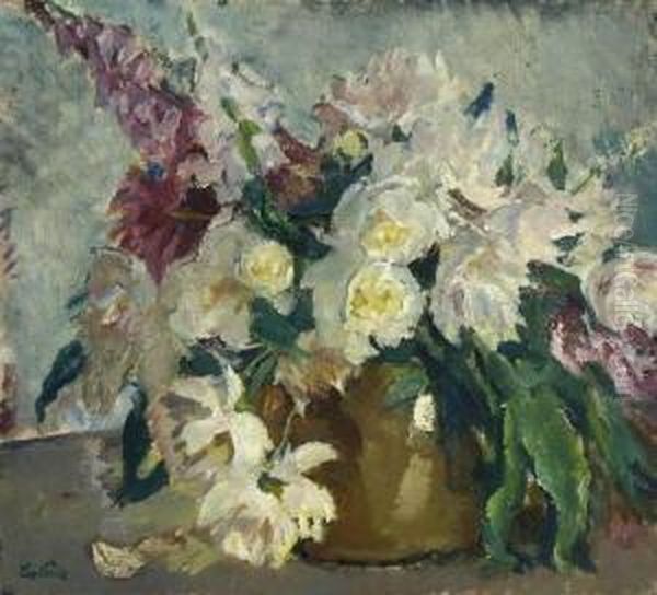 Weise Pfingstrosen.1925 - view 1