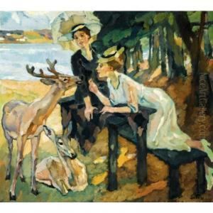 Das Zahme Reh (the Tame Deer) by Leo Putz