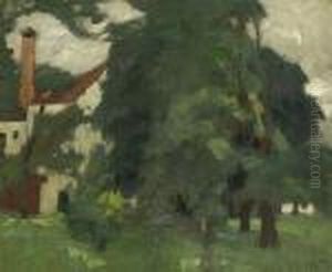 Schlos Hartmannsberg. Um 1912/13 by Leo Putz