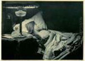 Belle Endormie - Vers 1895 by Constant Emile. Puyo