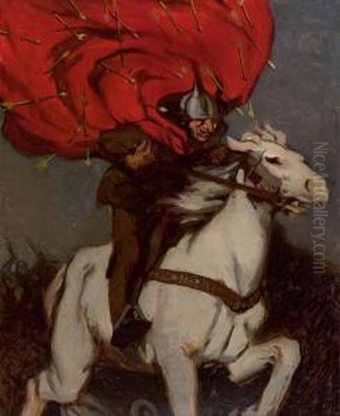 Man On A White Horse - view 1