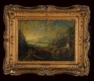 Paesaggio Fluviale Con Figure