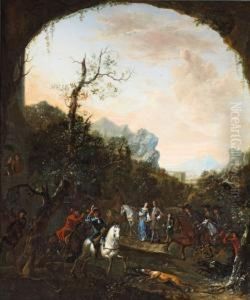 Landschaft Mitjagdgesellschaft