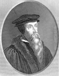 John Calvin 1509-64 by Dankertz, C.