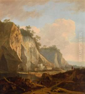 Paesaggio Con Roccia Bianca