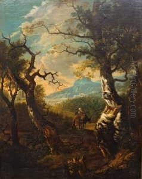 Sudliche Landschaft Mit
Reisenden. - view 1