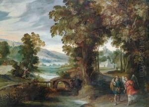 Paesaggio Boschivo Con Tobia E L""""angelo Paesaggio Boschivo Con Tobia E L""""angelo