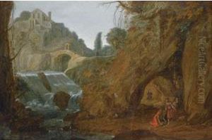 The Good Samaritan In A River Landscape The Good Samaritan In A River Landscape