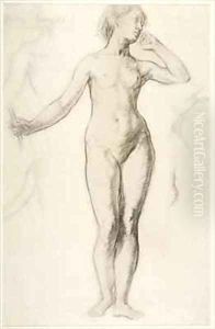 Female Nude Standing by Elinor Mary Darwin
