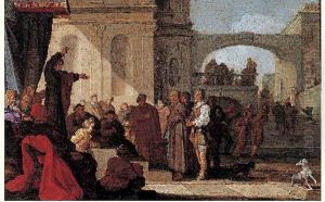 Scene De Jugement De Prisonniers by Jan Pynas