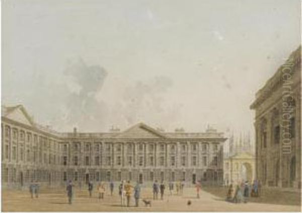 Peckwater Quad, Christ Church, Oxford by George Pyne