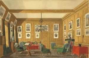 Interior Of A Drawing Room; And
Interior Of A Dining Room, Possiblyat 8 Western Road, Oxford by George Pyne