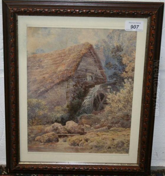 Study Of A Watermill In Wooded Landscape - view 1