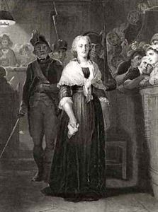 Marie Antoinette before the Revolutionary Tribunal Court by Hippolyte (Paul) Delaroche