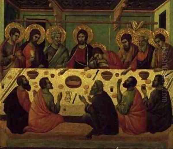 The Last Supper from the Passion Altarpiece by Buoninsegna Duccio di
