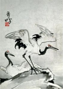 Dancing Cranes by Gao Qifeng