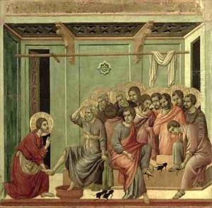 Maesta Christ Washing the Disciples Feet
